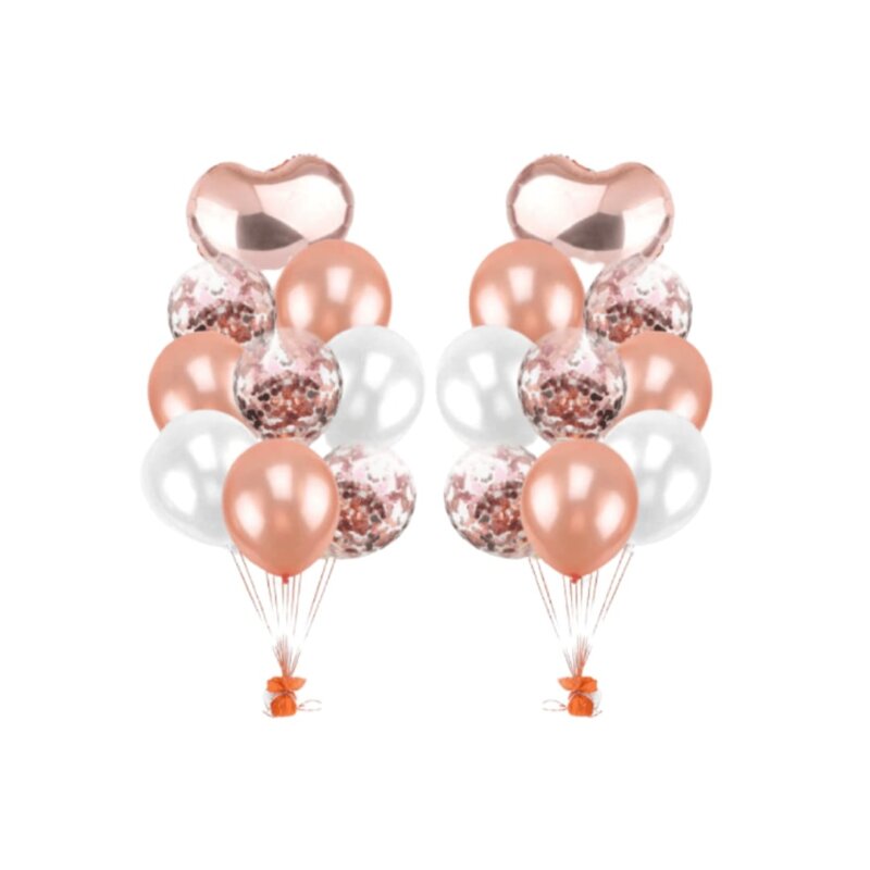 party balloons in champagne color