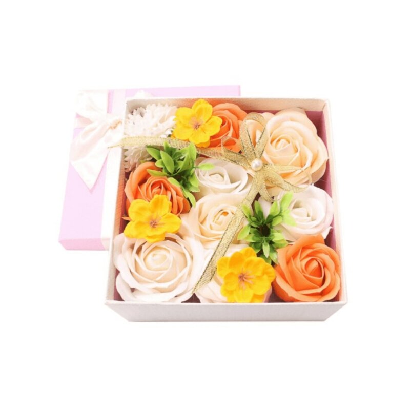 premium eternal soap bouquet box in peach kiss (3)