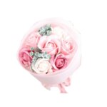 soap flower bouquet in pink love (2)
